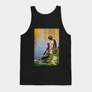 Lady and Water Tank Top